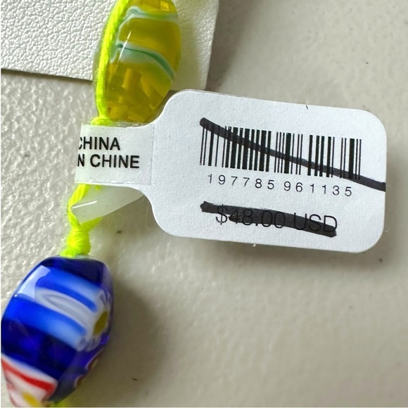 Free People Ariana Ost Voyage Dangle Earrings NWT Glass Crystal Bohemian Hippie - Picture 10 of 11